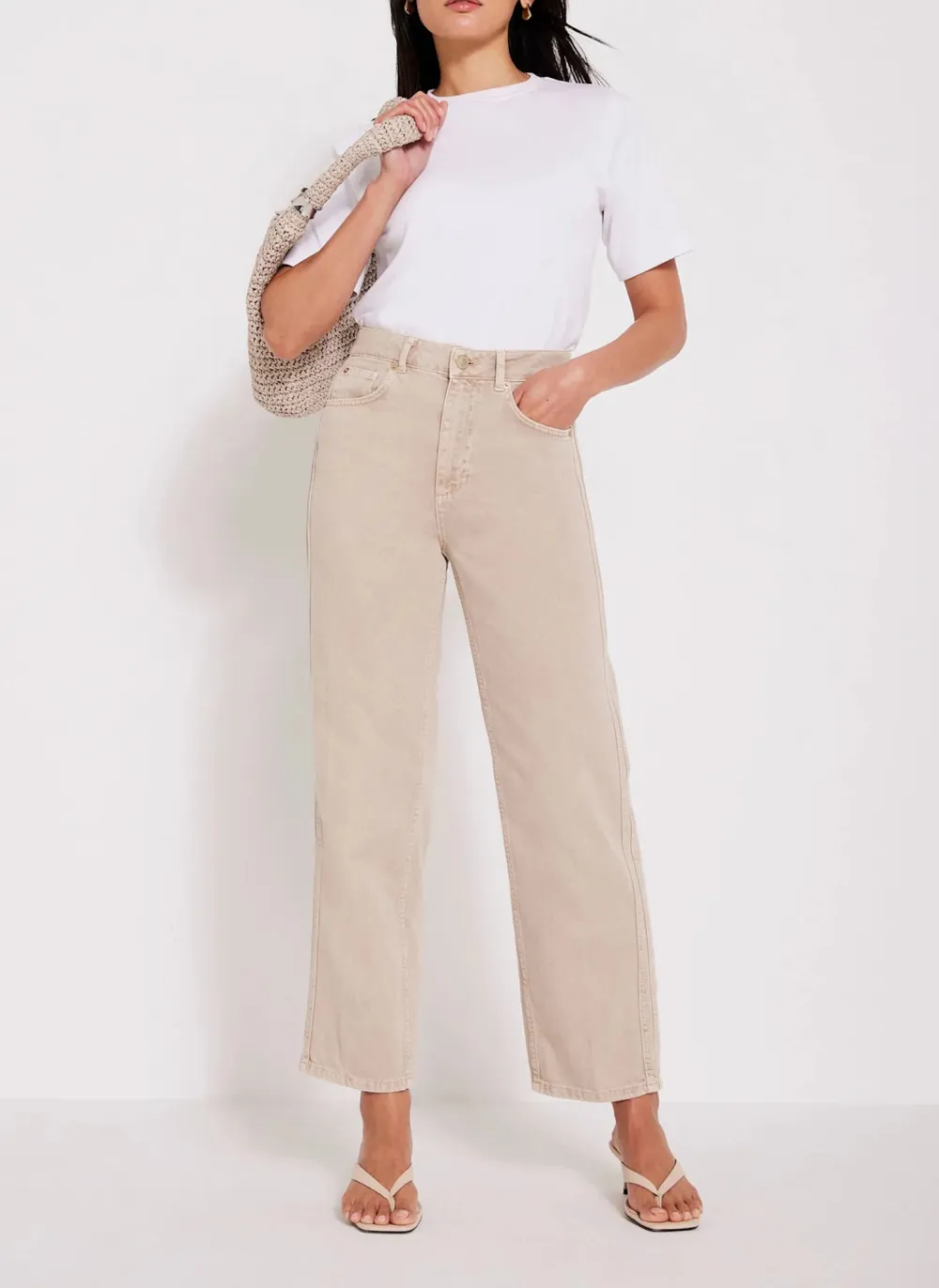 Casual Style Relaxed Tapered Boyfriend Jeans