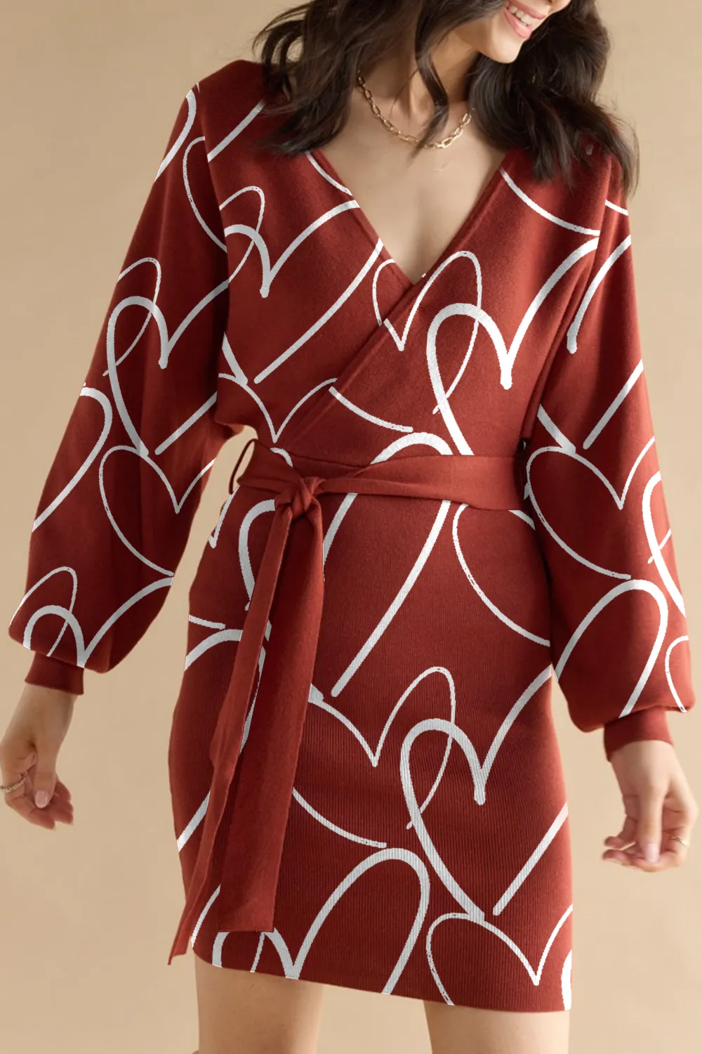 Joni Tie Waist Sweater Dress