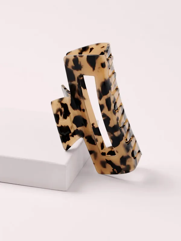 Tortoiseshell Geometric Hair Claw
