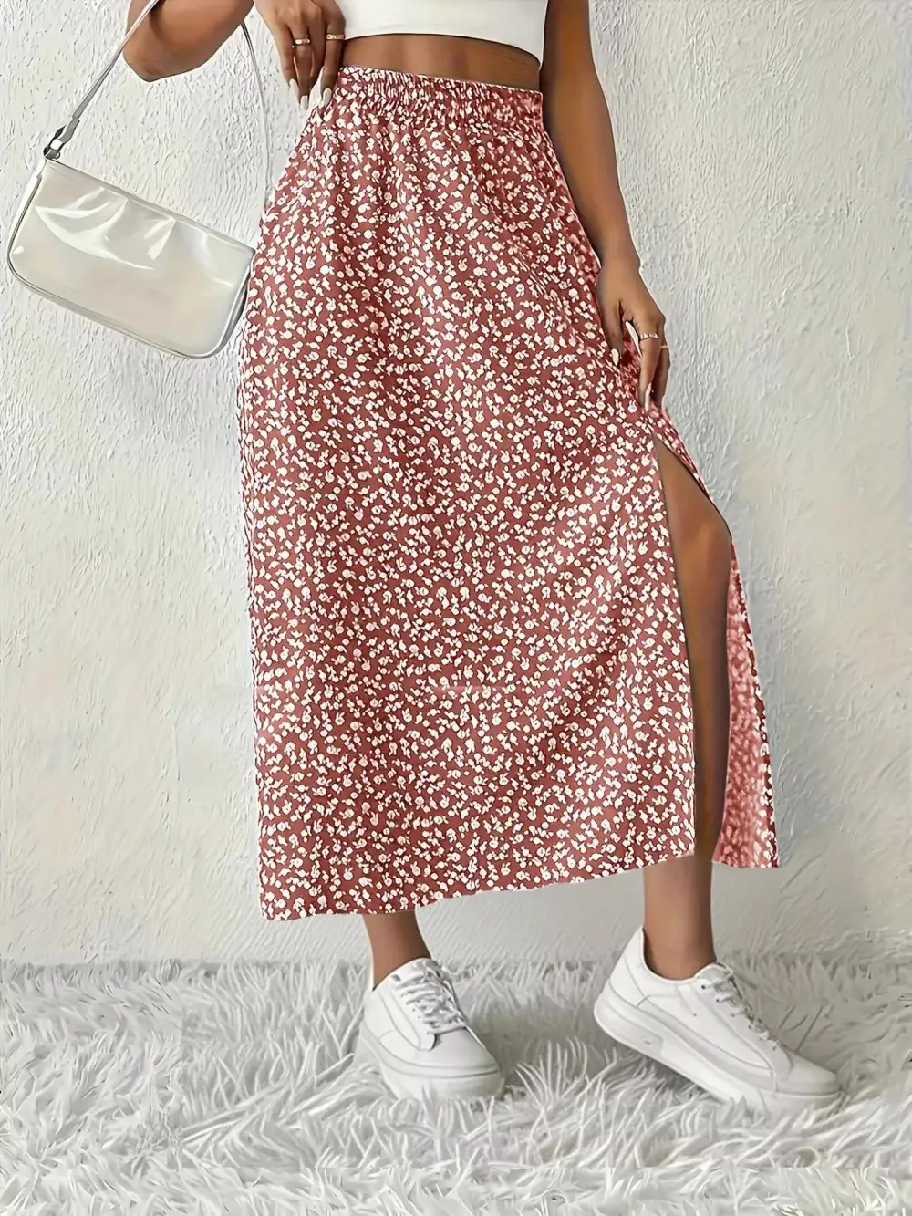 Slit Printed Ease So Skirt