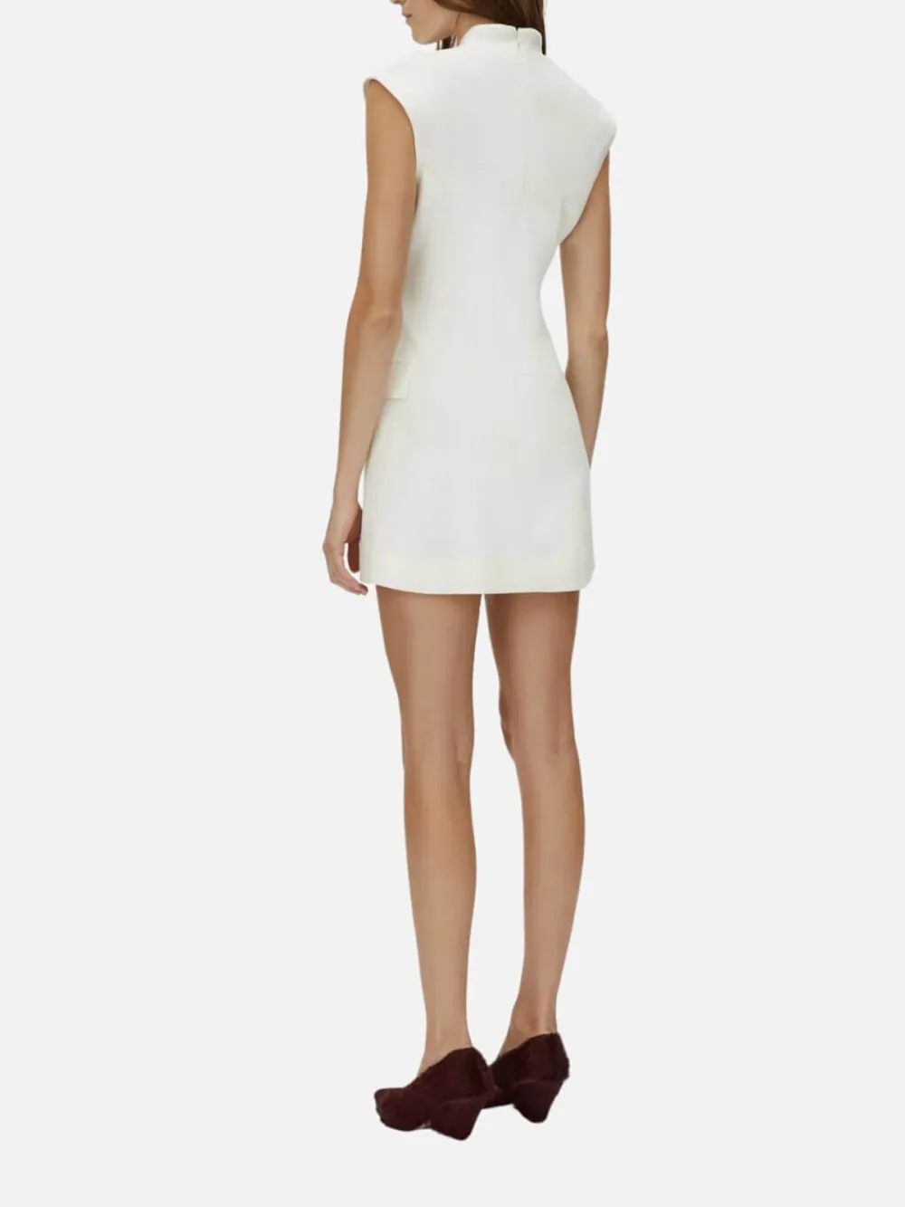 V-Neck Sleeveless Dress with Pockets