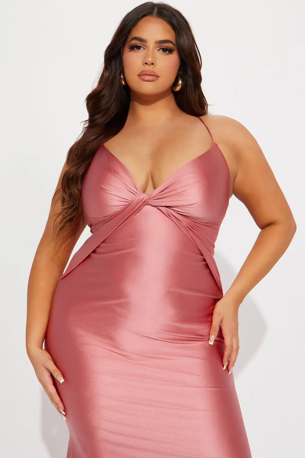 Don't Get It Twisted Gown - Salmon