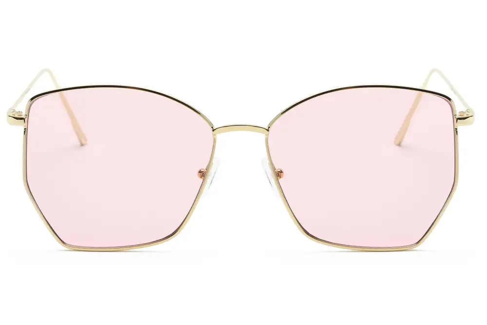 Oversized Geometric Cat-Eye Sunglasses