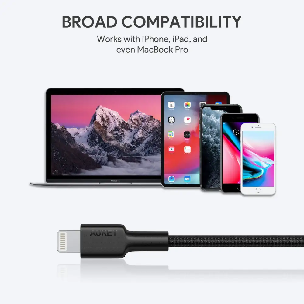 AUKEY CB-CL02 Impulse Braided USB-C to Lightning Cable