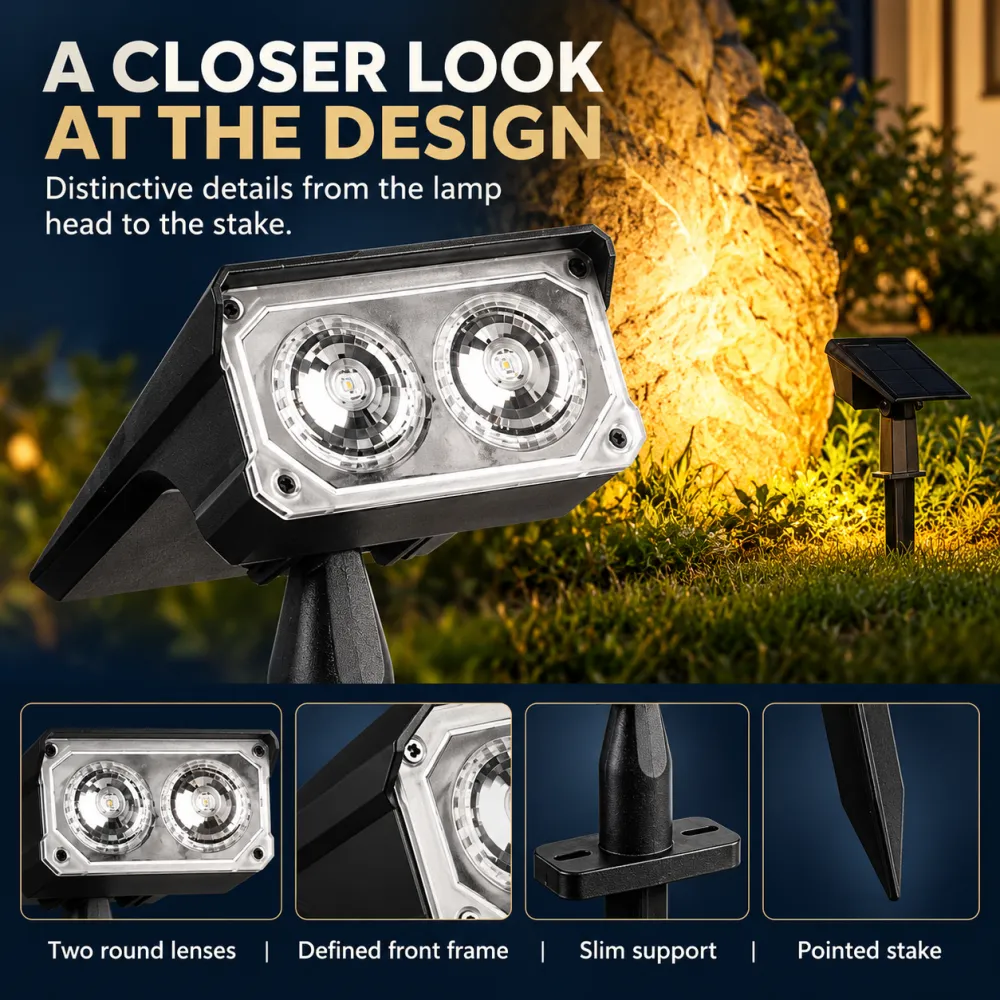 Solar Spotlight Outdoor Garden Lawn Light
