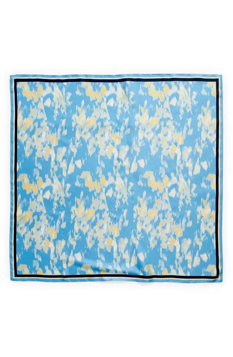 Print Silk Square Scarf