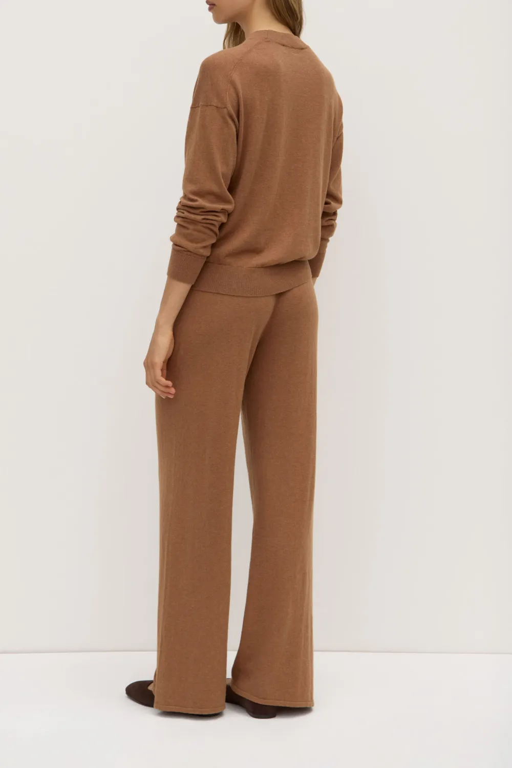 Round Neck Cotton Knit Sweater