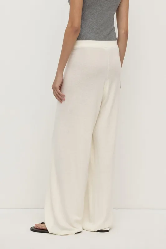 Cream Cotton Cashmere Lounge Pant