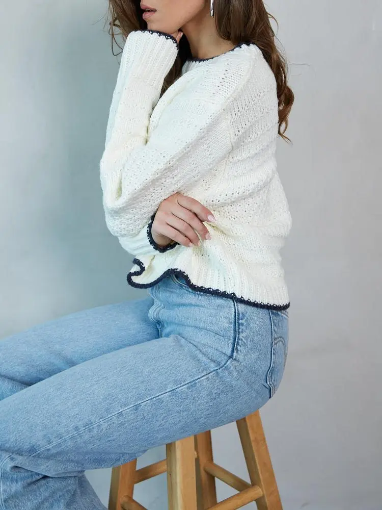 Cropped Knit Sweater