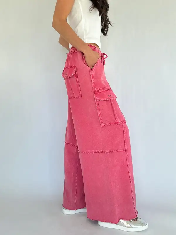Casual Drawstring Travel Pants
