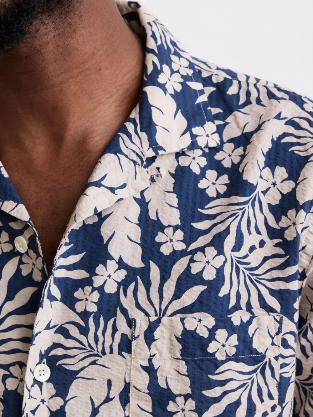 Casual Soft And Comfortable Blue Print Shirt