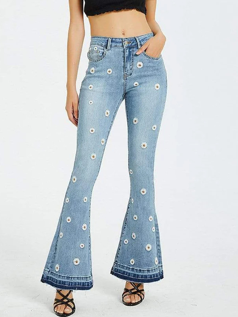 Fashion slim fitting denim pants