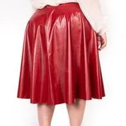 Faux leather skirt