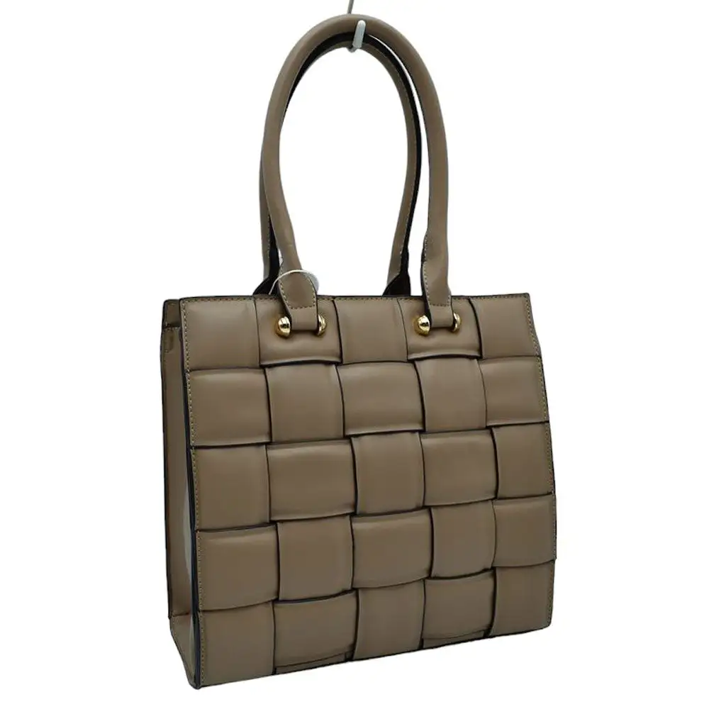 Faux Leather Tote Bag