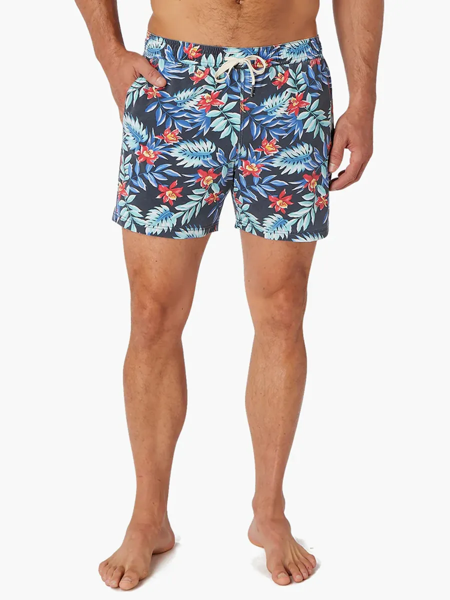 Men's Midnight Palms Bungalow Trunk Beach Shorts