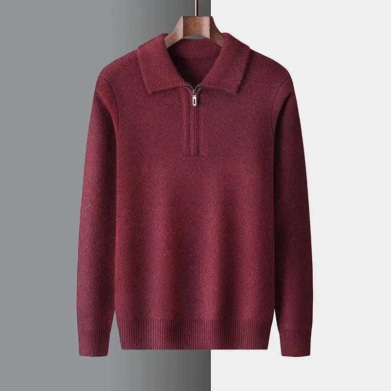 Quarter Zip Knit Sweater
