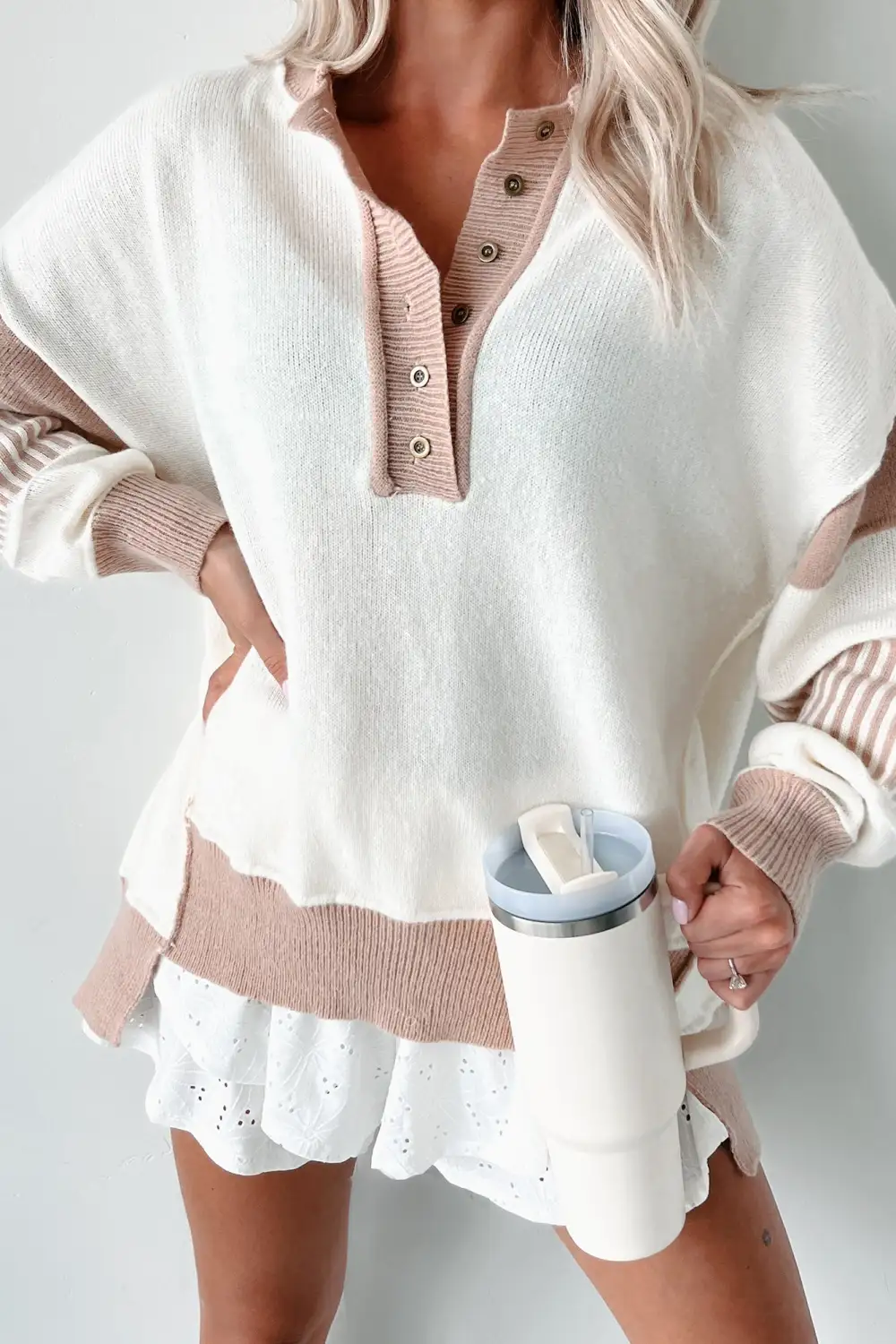 Oversized Colorblock Sweater