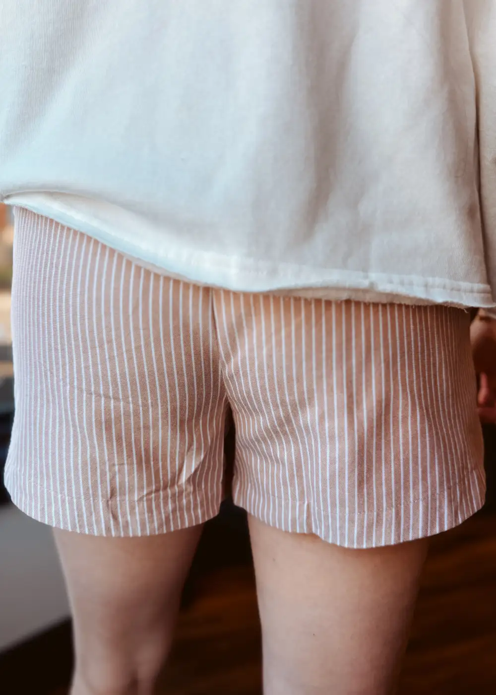 Striped Drawstring Shorts