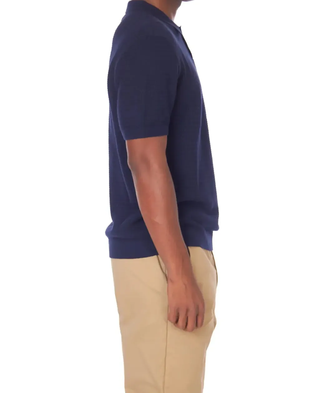 Lightweight Textured Top Polo Shirt