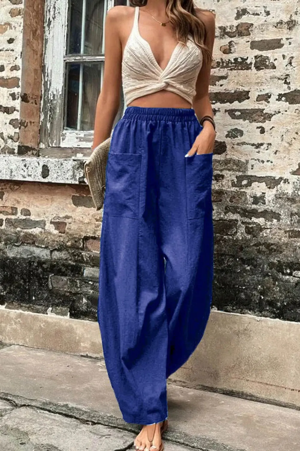 Pocketed Harem Everyday Pants