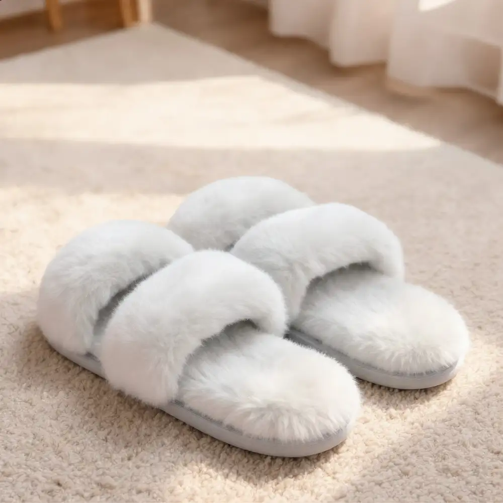Cozy Faux Slippers