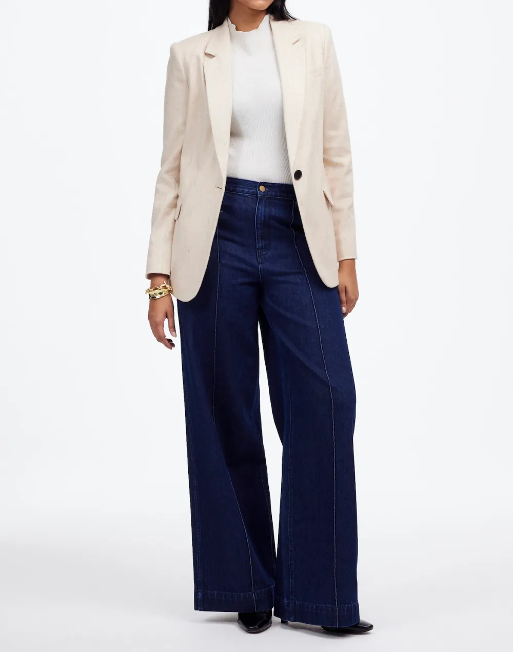 The Button Front Blazer