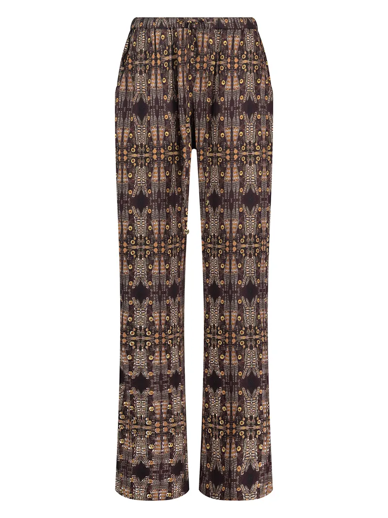 Loose Print Casual Breeze Trousers