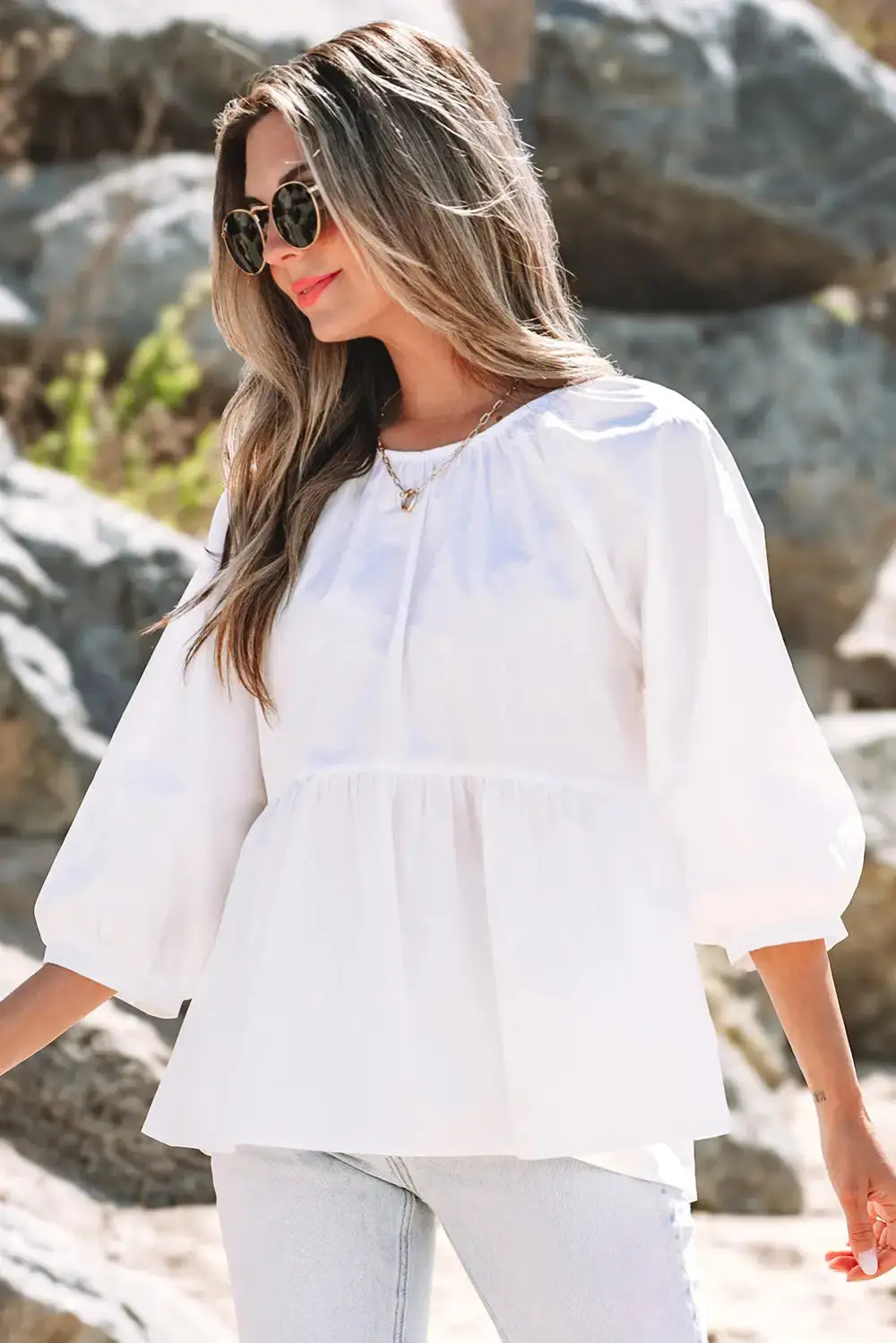Airy Ruffled Tunic