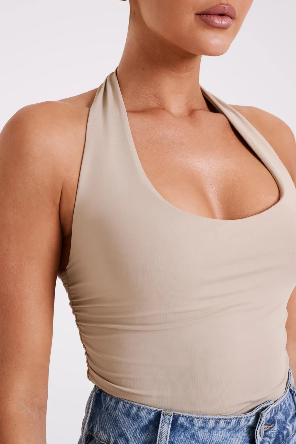 Recycled Nylon Halter Top