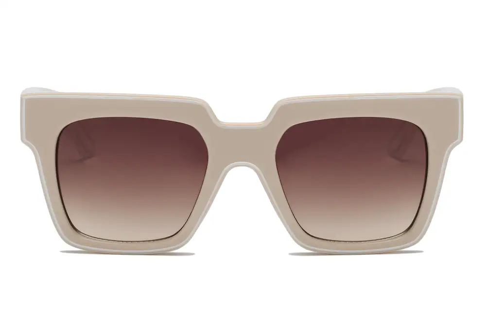 Retro Square Oversized Modern Profile Sunglasses