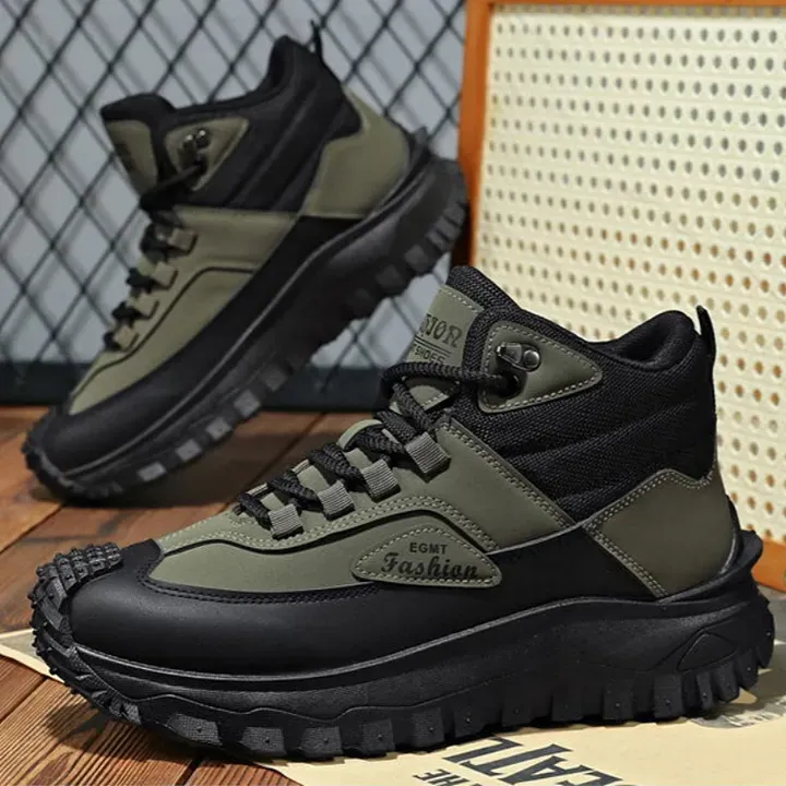 (⏰Limited Time Sale 70% OFF) 💥Men’s Work Hiking Boots – Waterproof, Non-Slip, Puncture and Smash Resistant, Wide Toe, Arch Support – Ideal for Daily Wear and Outdoor Adventures