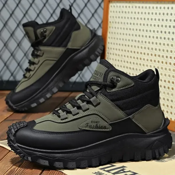 (⏰Limited Time Sale 70% OFF) 💥Men’s Work Hiking Boots – Waterproof, Non-Slip, Puncture and Smash Resistant, Wide Toe, Arch Support – Ideal for Daily Wear and Outdoor Adventures
