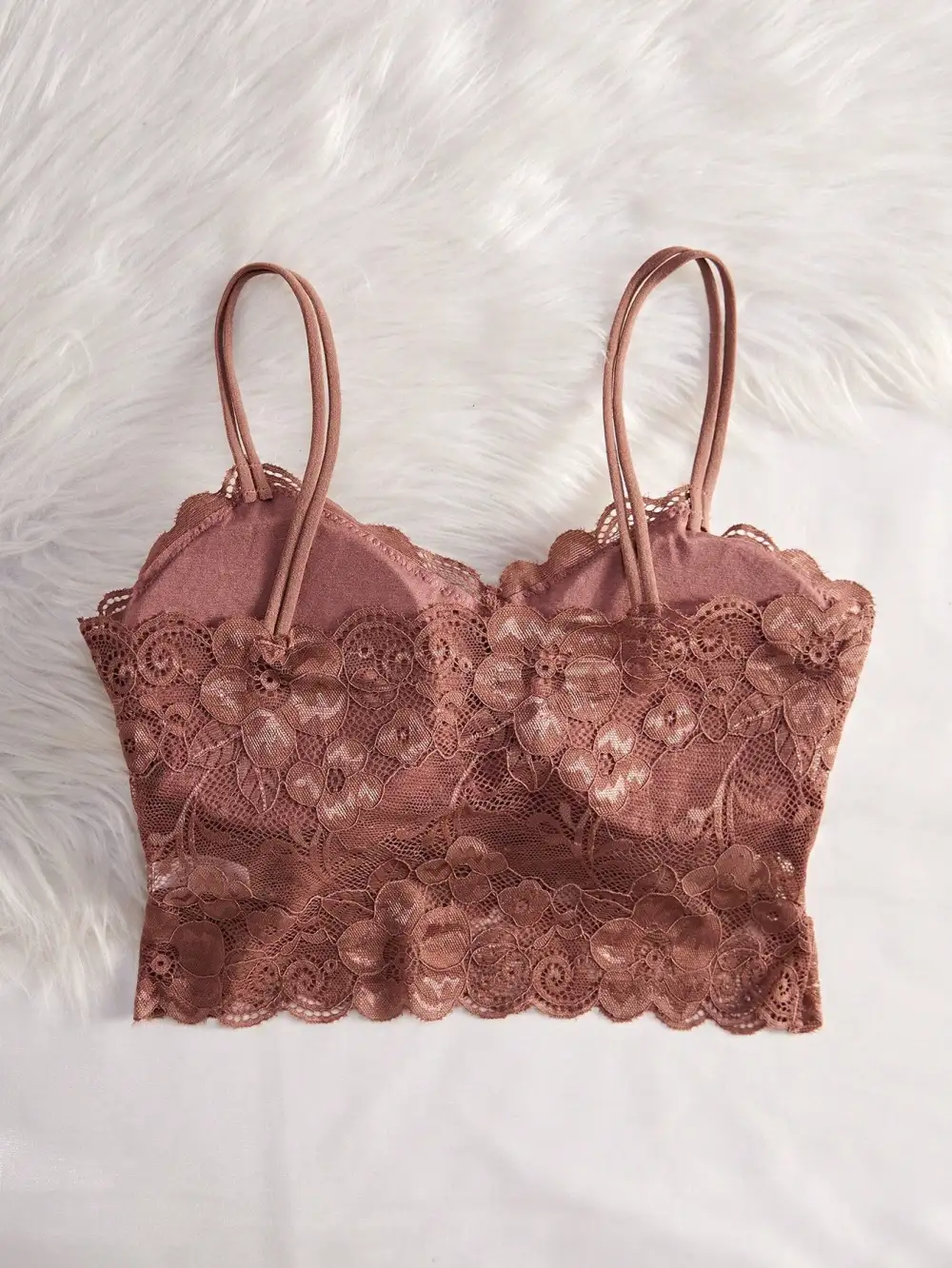 Lace Wireless Cami Cami Bra