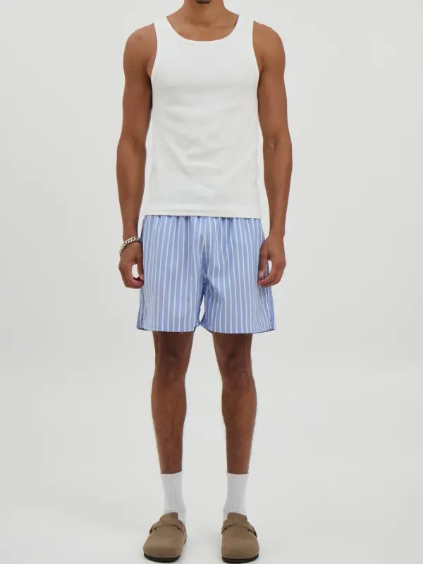 Casual And Daily Comfortable Daily Blue Shorts