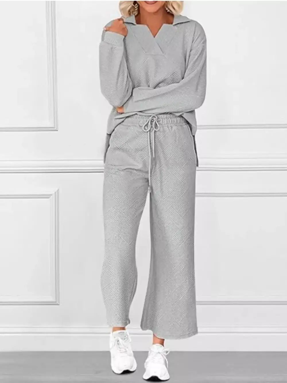 Drawstring Side Slit Set