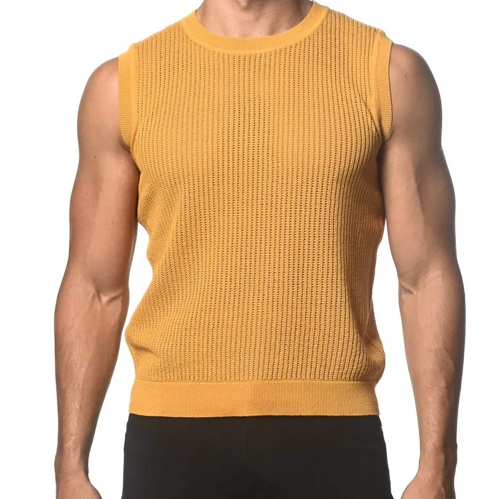 Abstracted Open Knit Vest