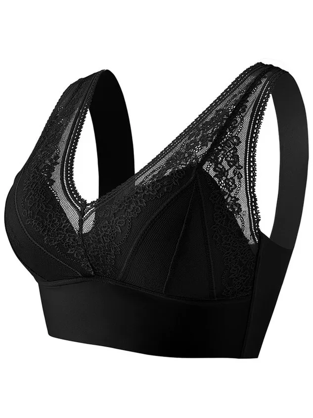 Plain Lace Sexy Casual Bra & Bralette