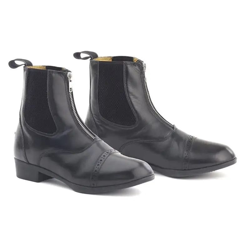 Modern Zip Leather Paddock Boots