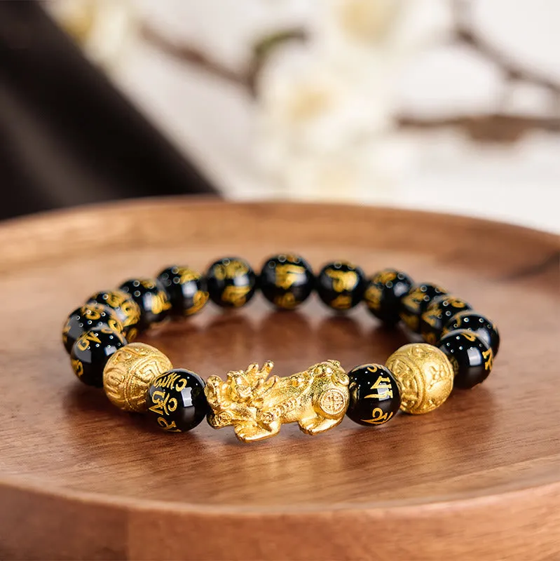 Obsidian Wealth Attracting Bracelet