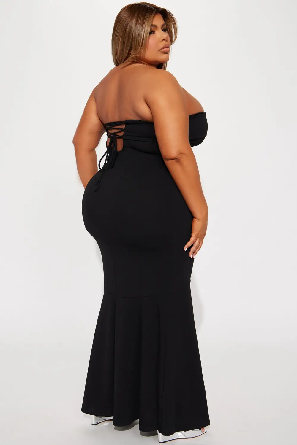 Kelly Mermaid Maxi Dress - Black