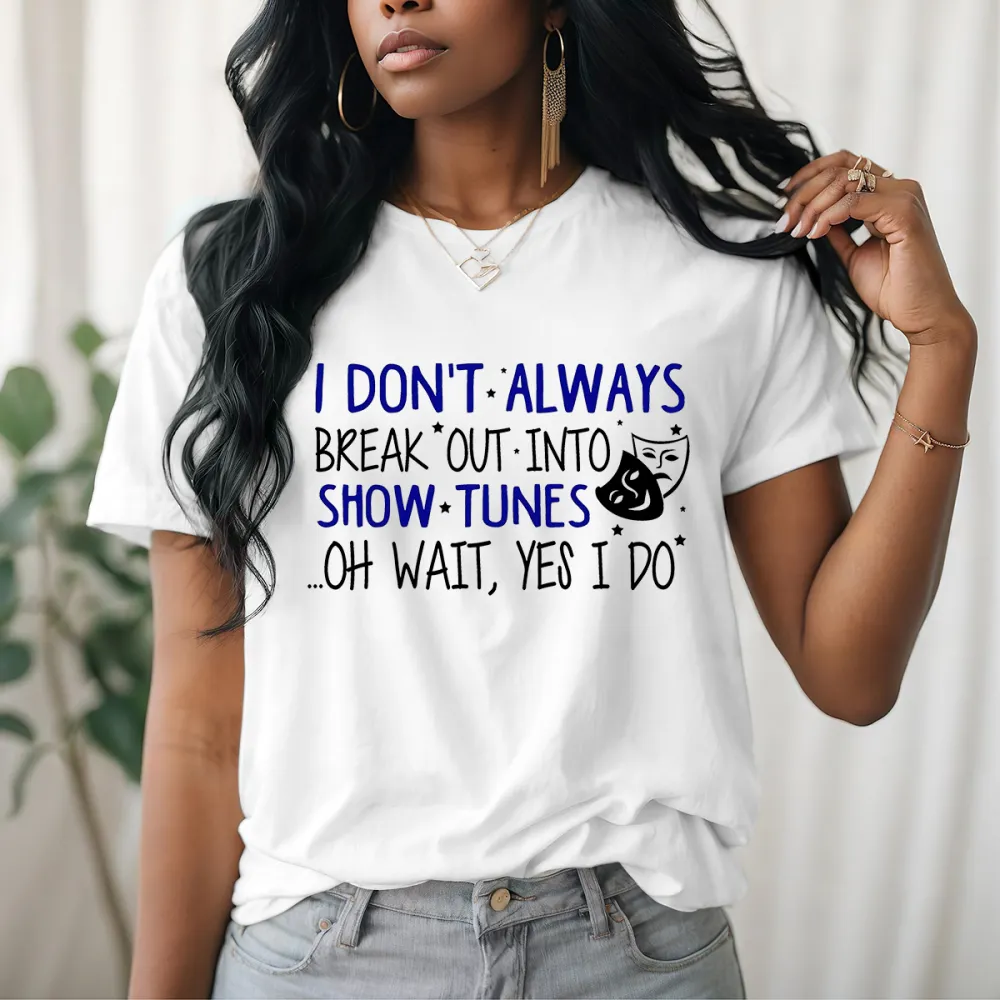 Women's Irregular Lettered T-shirt