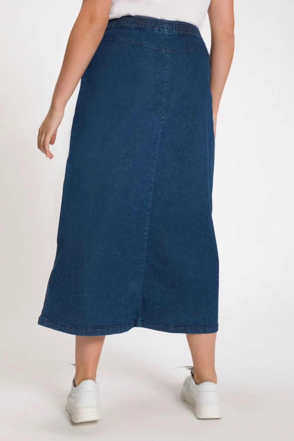 Slim Fit A-Line Denim Skirt