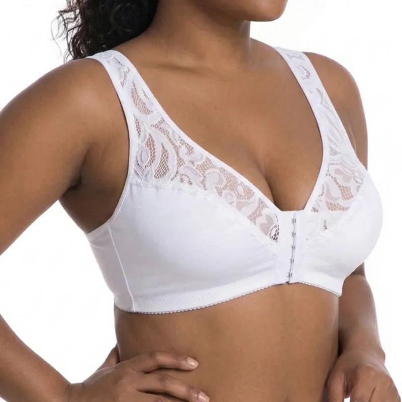 Lace Front Closure Wireless Bra