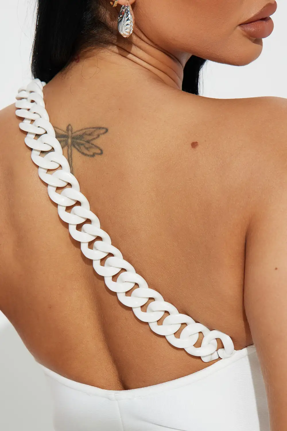 Hacks At Dawn Bandage Mini Dress - White