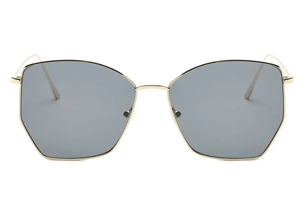 Oversized Geometric Cat-Eye Sunglasses