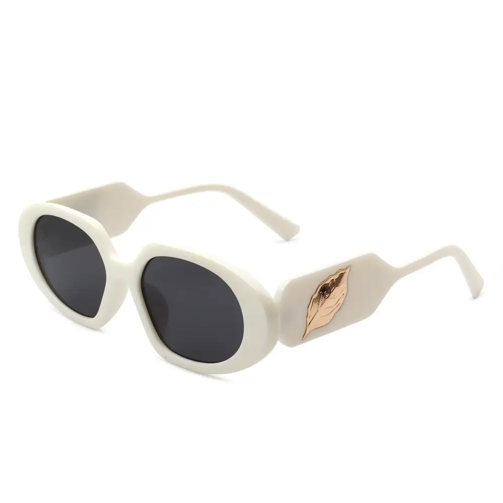 Rectangle Oval Frame Sunglasses