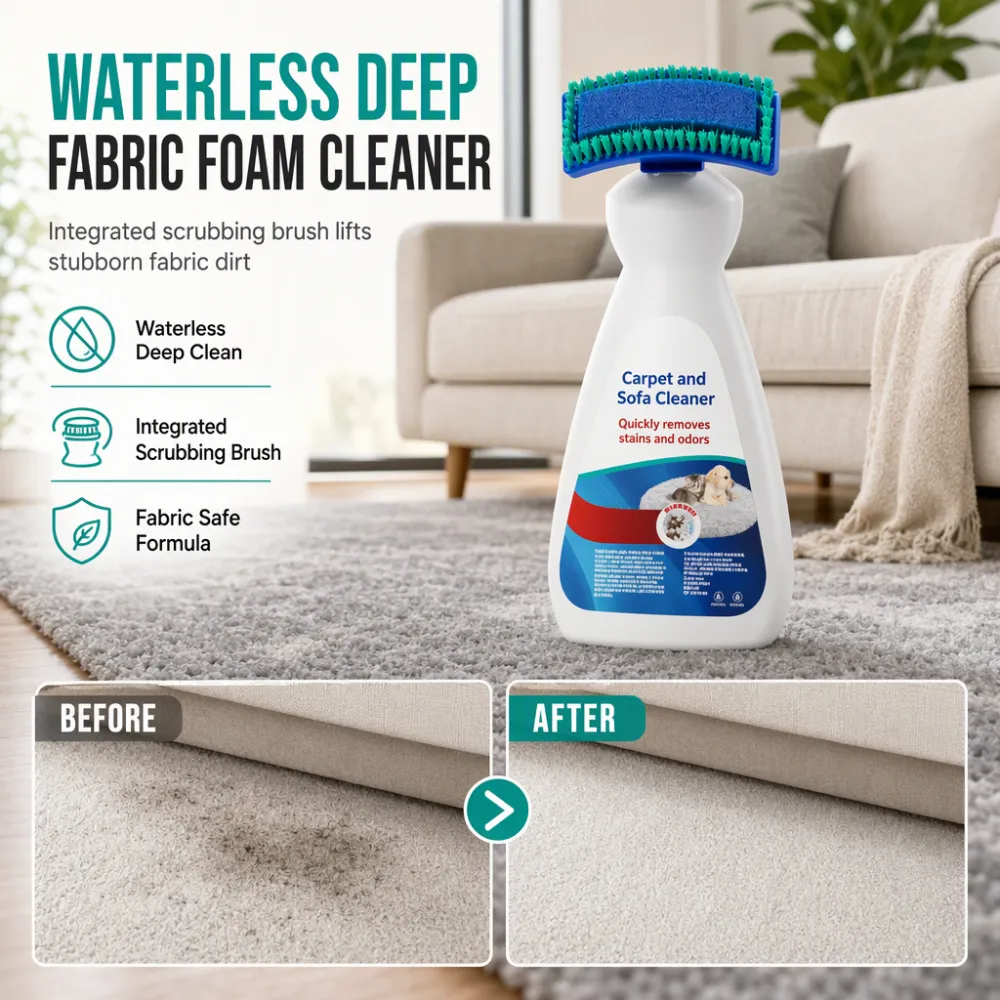 Waterless Fabric & Carpet Foam Cleaner