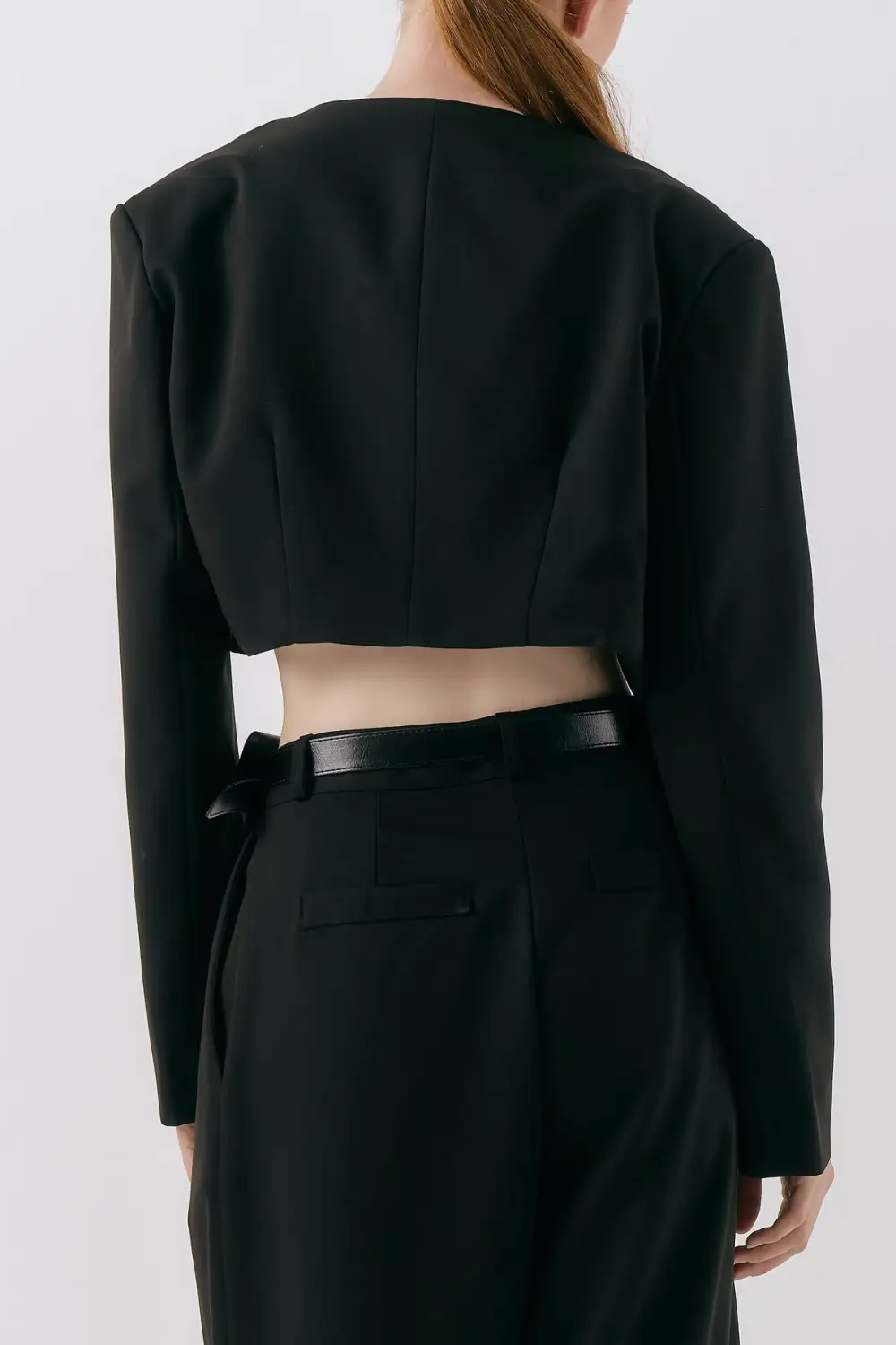 Evie Cropped Open Jacket