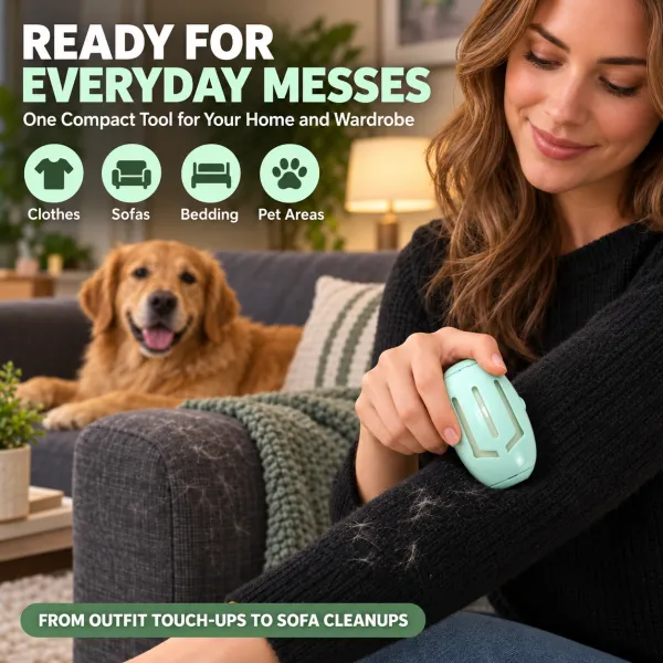 Washable Lint Roller, Reusable Pet Hair Remover for Home