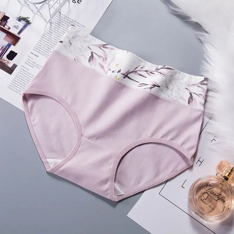 Plus Size High Waist Print Panty